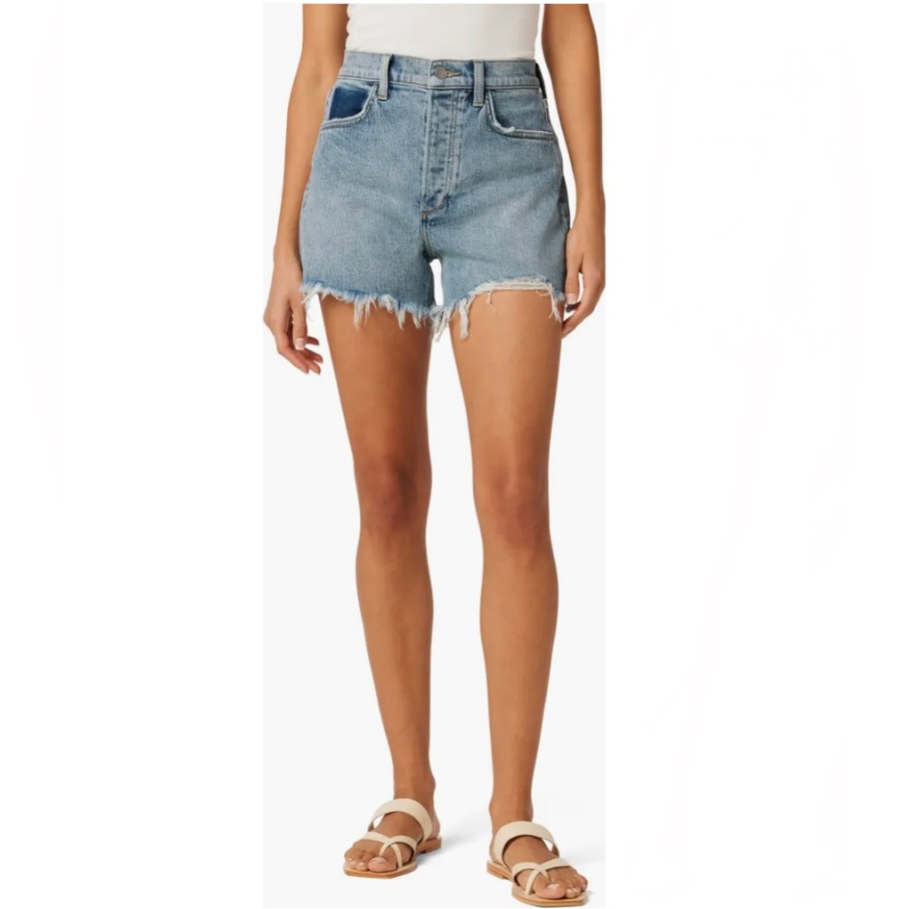 🛑SOLD🛑 NWT JOE’S Alex Denim Cut Off Shorts Blue Size 25 - Picture 2 of 14